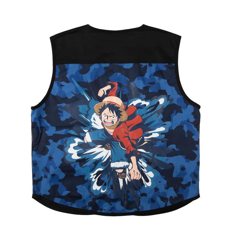 Luffy Blue Camo Utility Vest