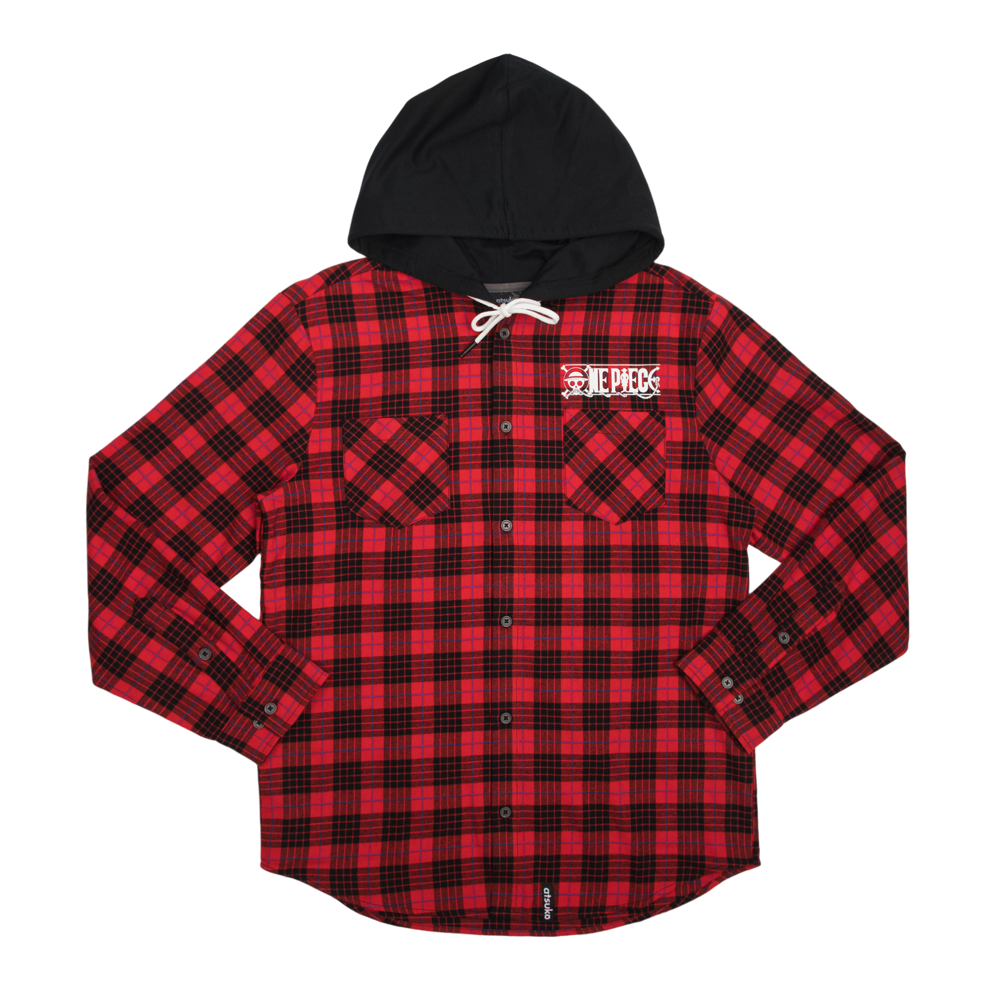 Straw Hat Crew Hooded Flannel