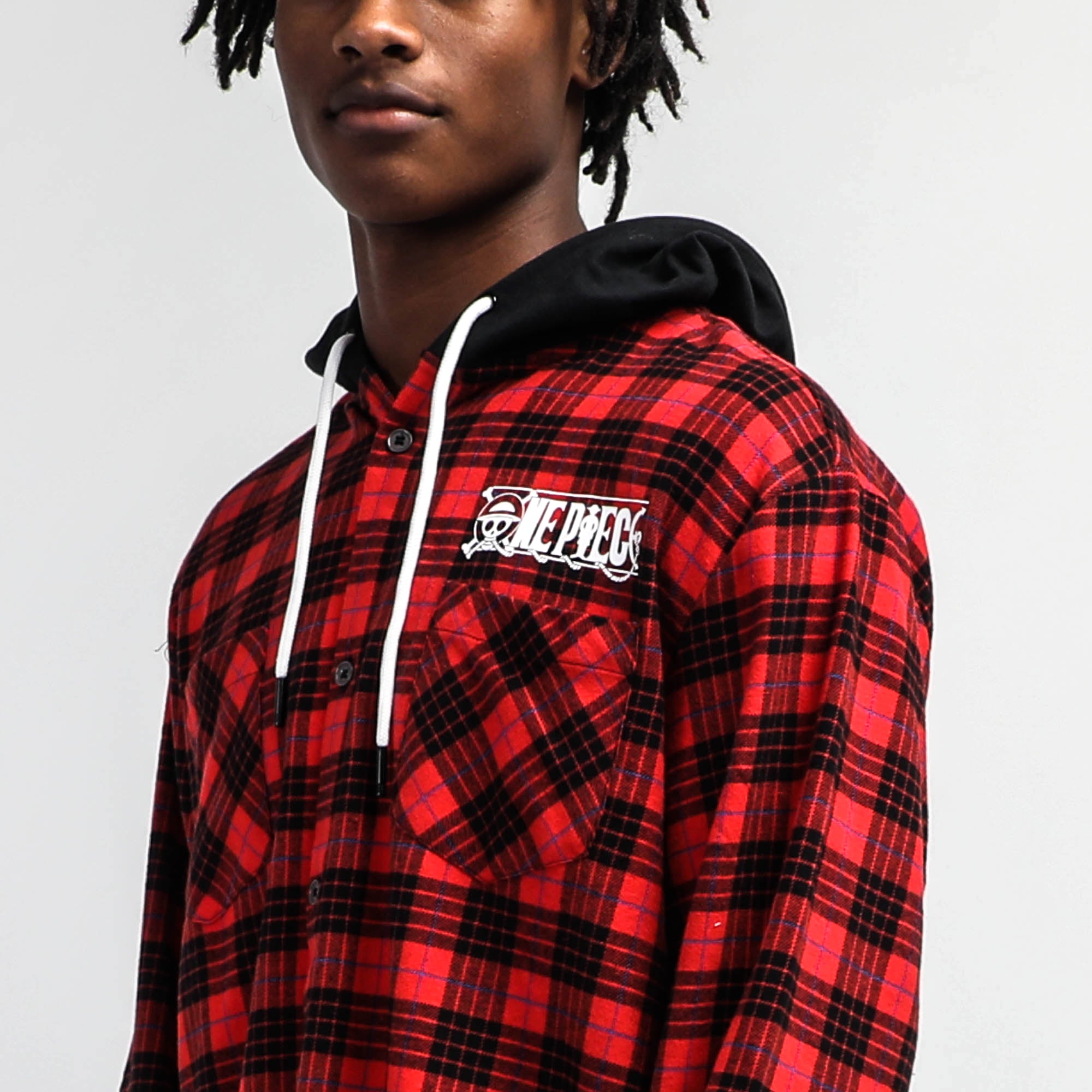 Straw Hat Crew Hooded Flannel