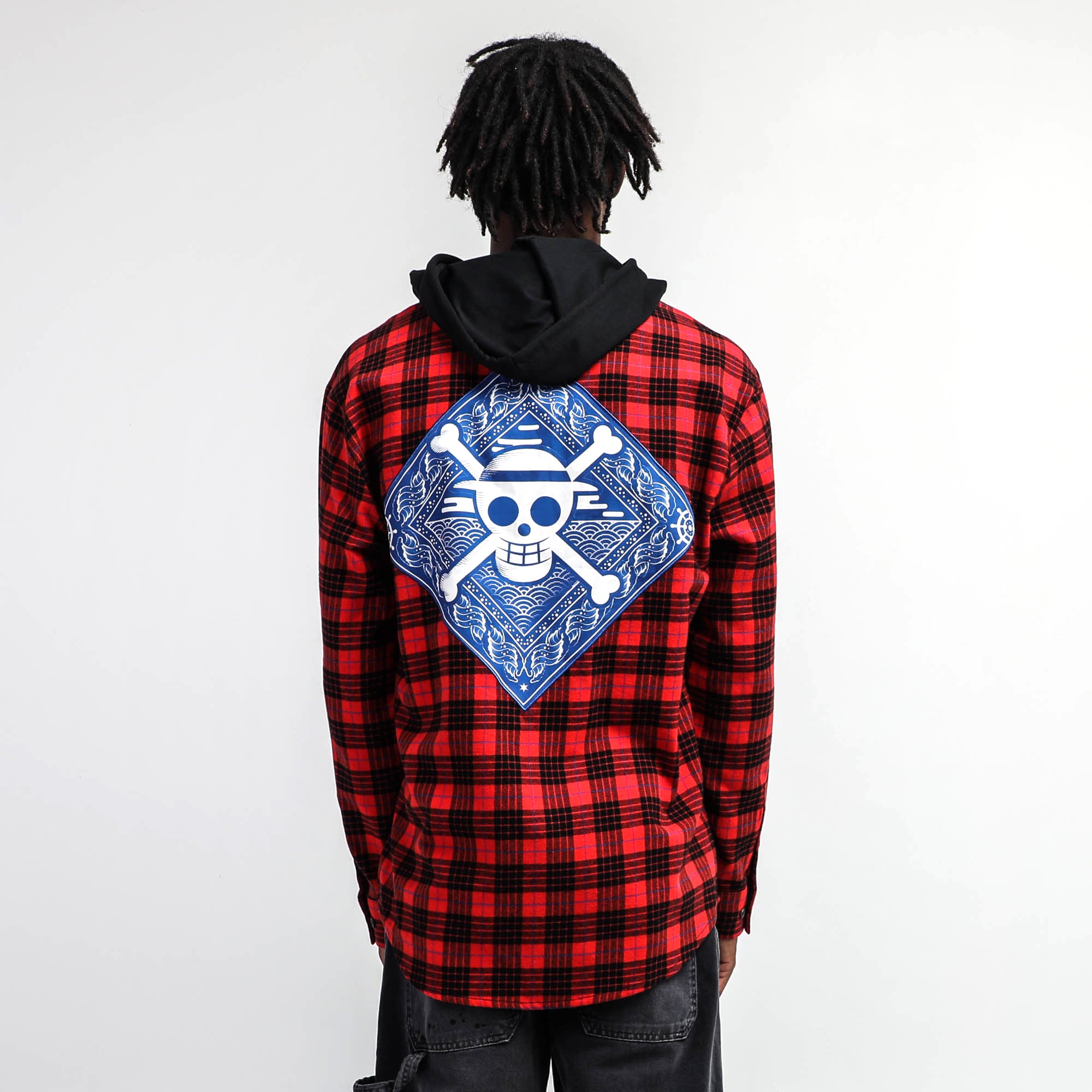 Straw Hat Crew Hooded Flannel