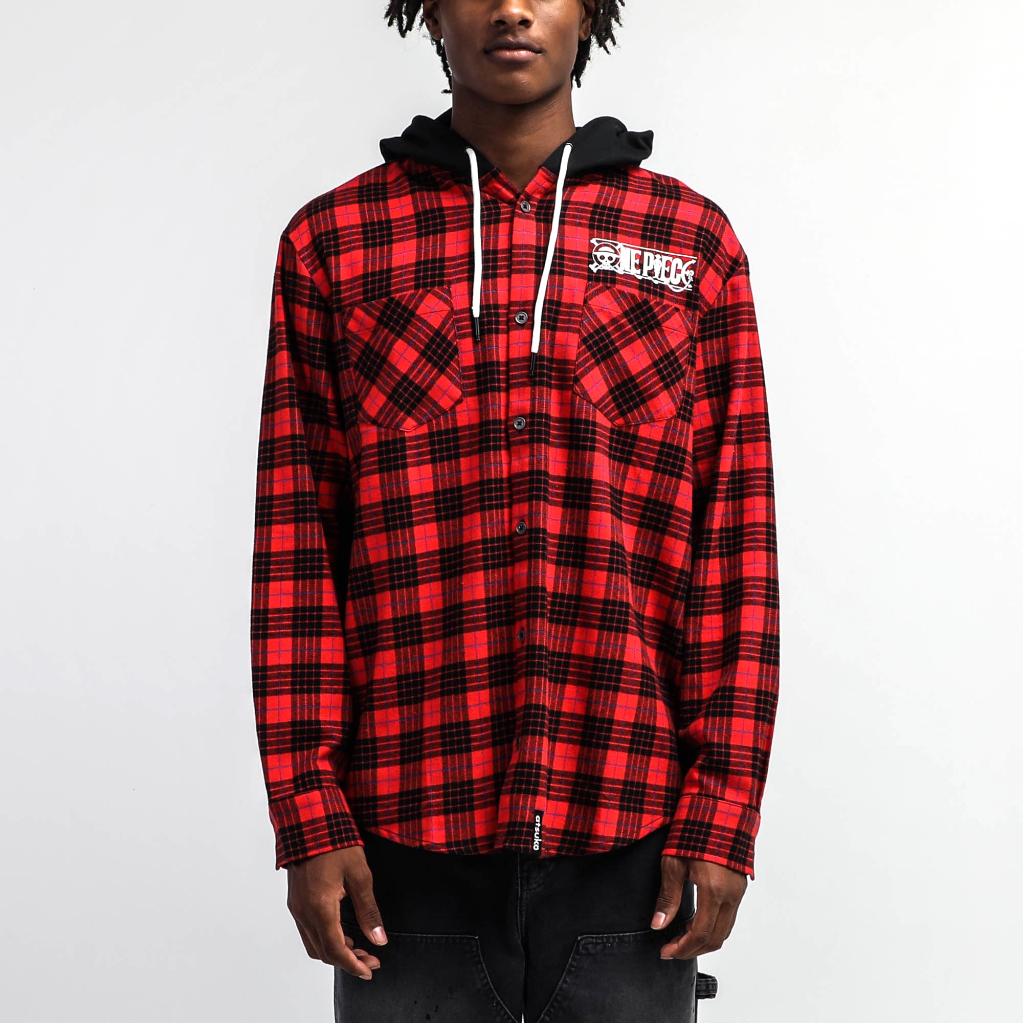 Straw Hat Crew Hooded Flannel