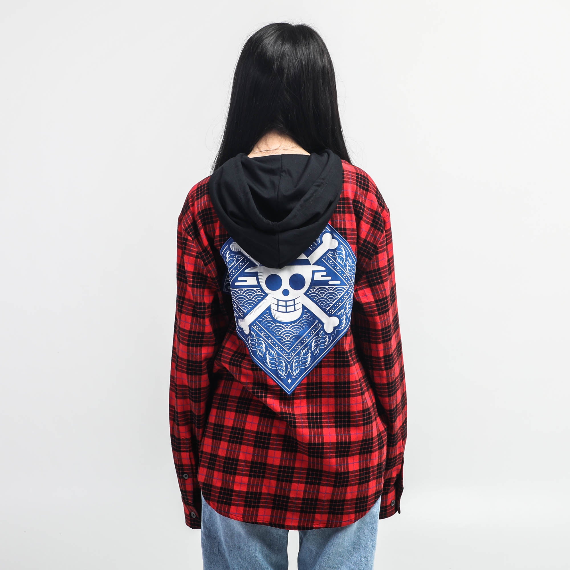 Straw Hat Crew Hooded Flannel