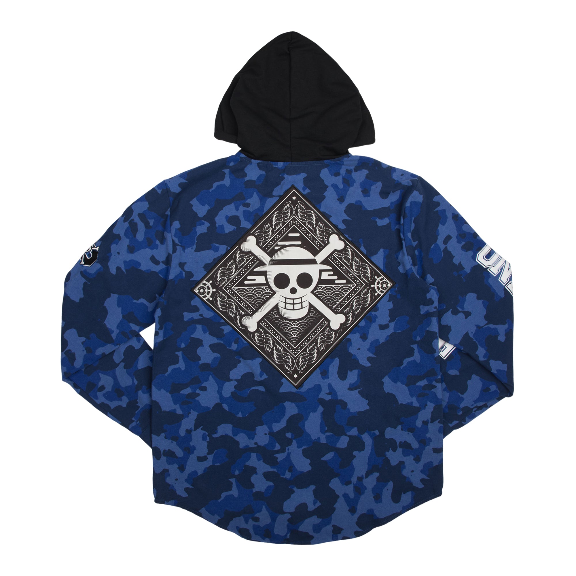 Straw Hat Crew Hooded Camo Flannel