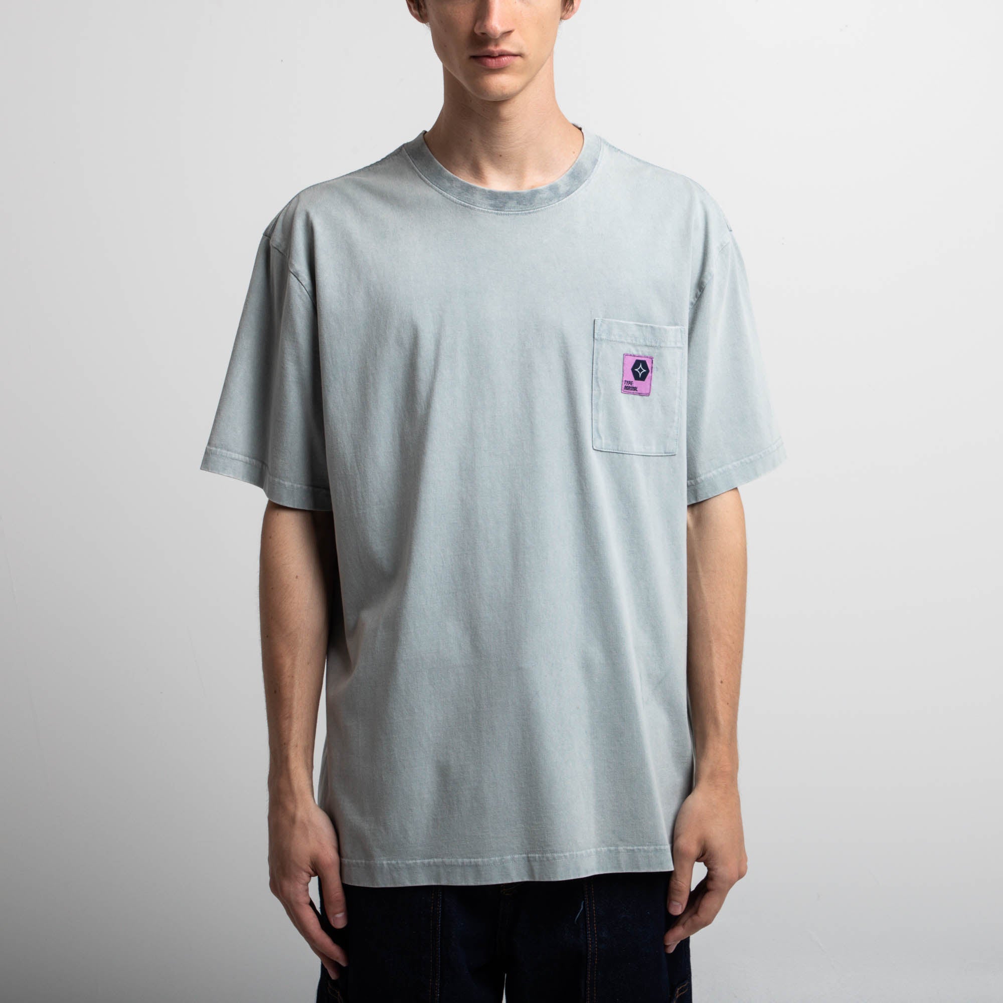 Normal Type Silver Blue Tee