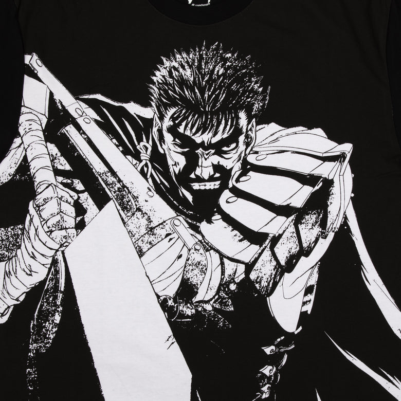 Berserk Black Swordsman Big Print Tee | Official Apparel & Accessories | Atsuko L