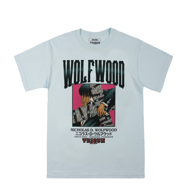 Vtg Trigun Wolfwood Shirt M Anime Movie Double-Sided Promo Tee EUC
