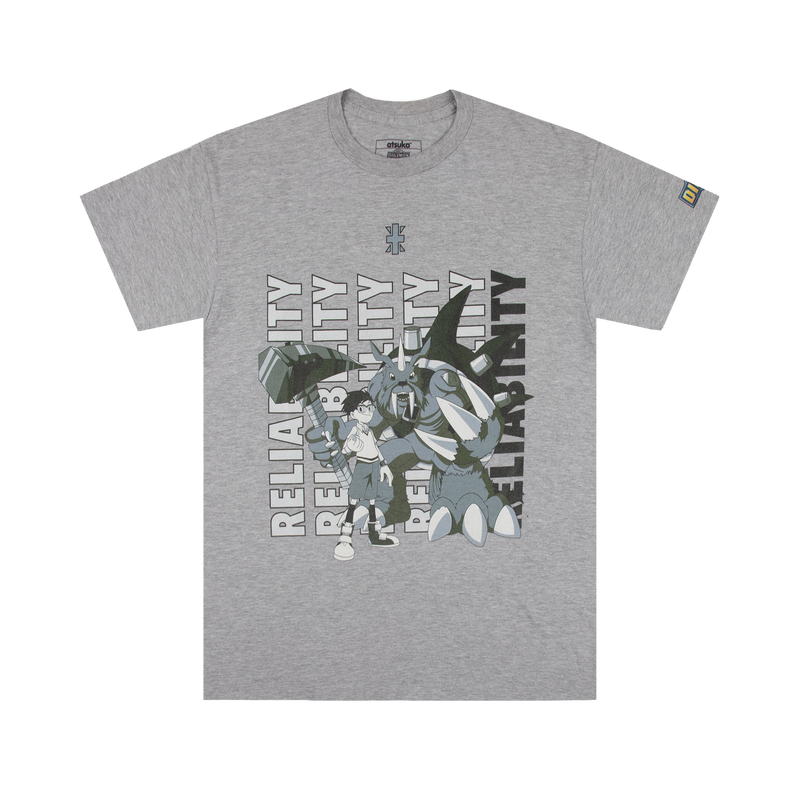 Zudomon and Joe Reliability Grey Tee