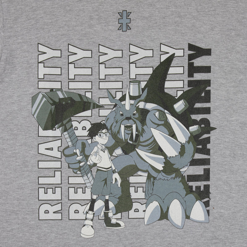 Zudomon and Joe Reliability Grey Tee