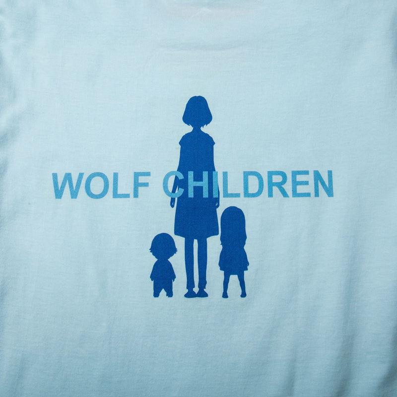 Wolf Children By Studio Chizu Ame Chibi Blue Tee