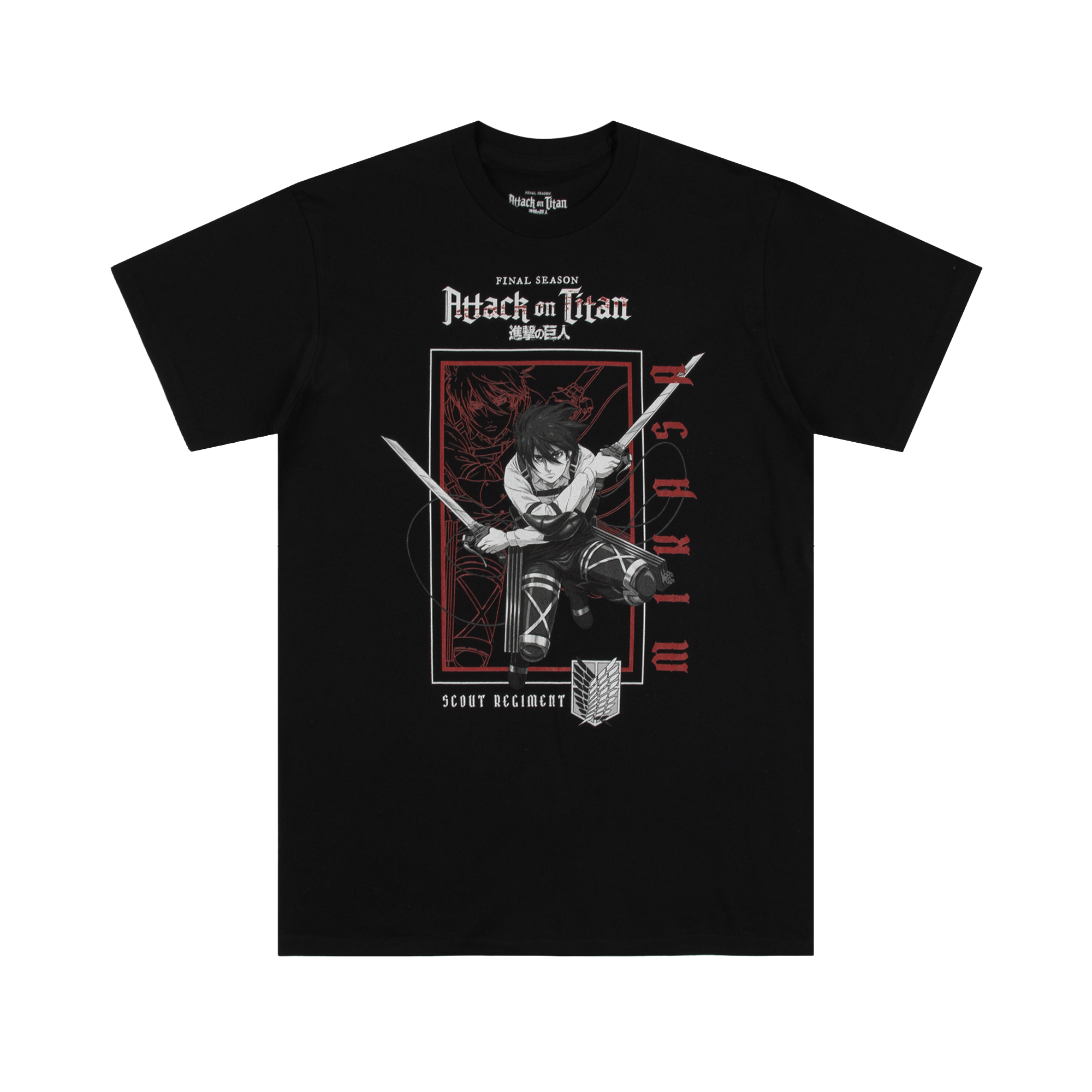 Mikasa Ackerman ODM Gear Black Tee