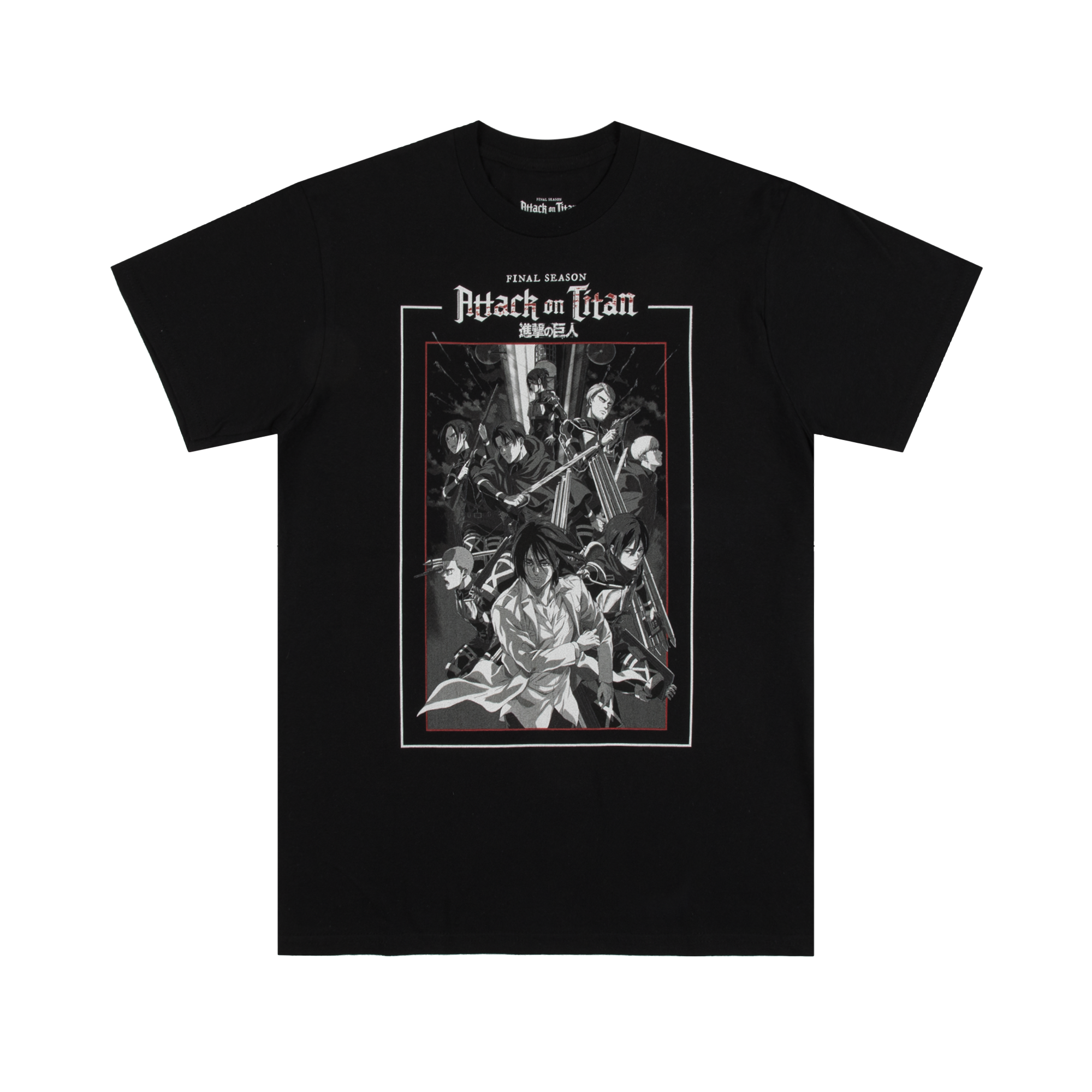 Final Season Black and White Poster Black Tee