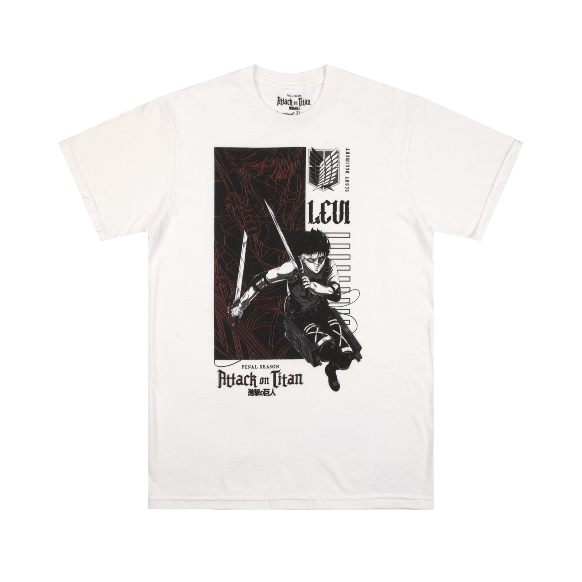 Levi Ackerman ODM Gear White Tee