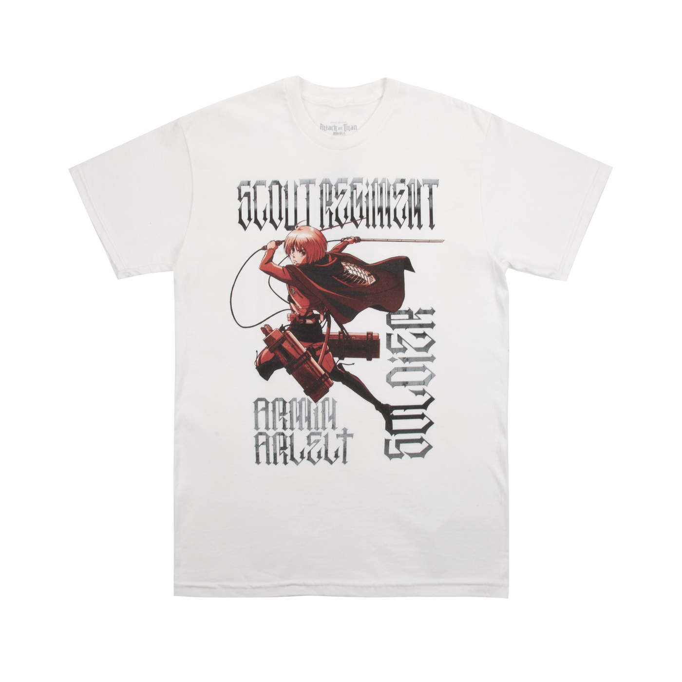 Attack On Titans Armin Arlert ODM Gear White Tee Official Apparel
