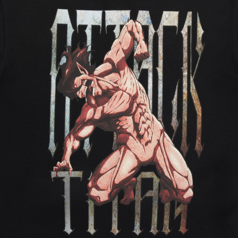Attack On Titan Final Season Black and White Poster Black Tee, Official  Apparel & Accessories, Atsuko - Attack on Titan