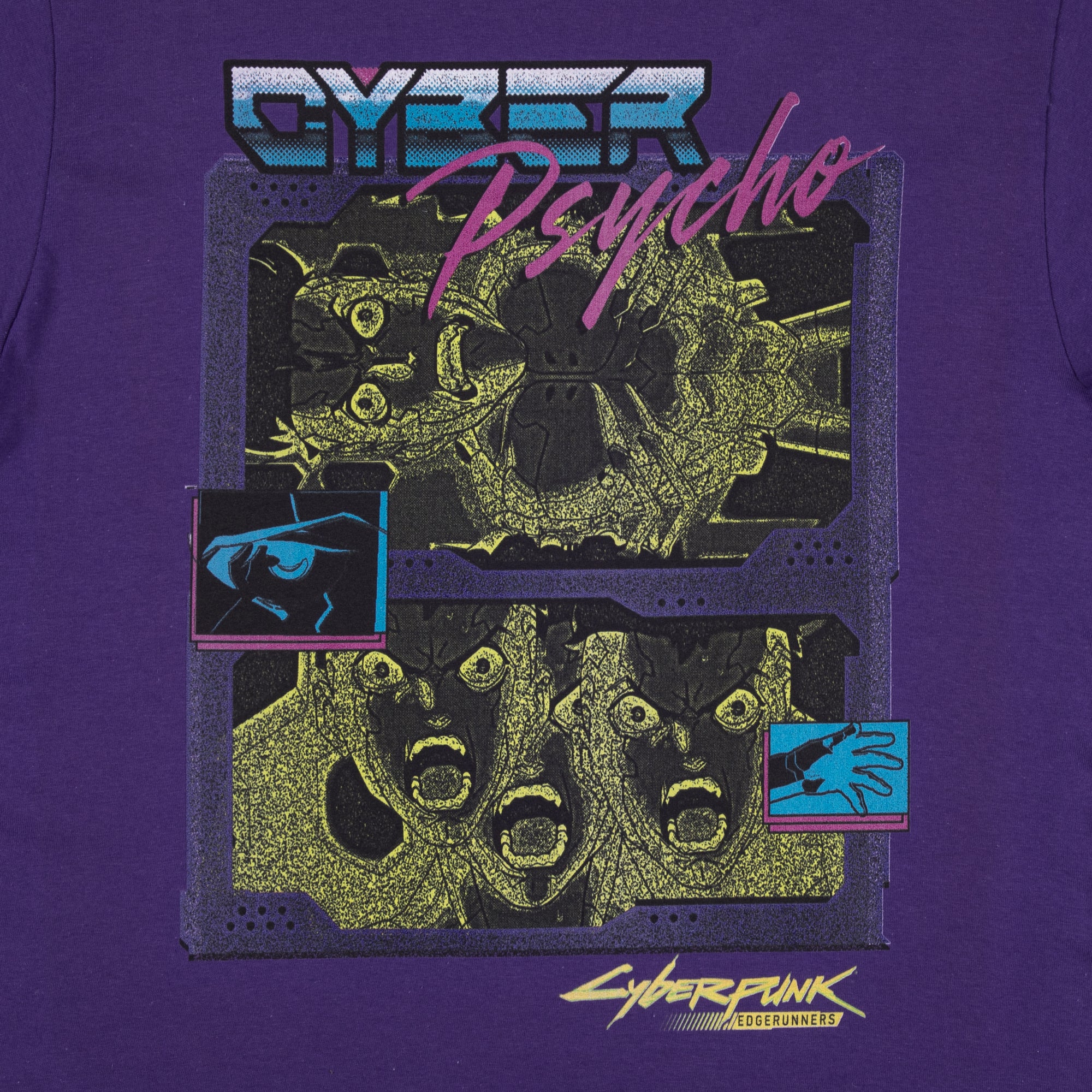 David Cyber Psycho Purple Tee