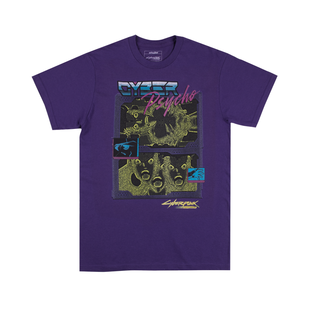 David Cyber Psycho Purple Tee