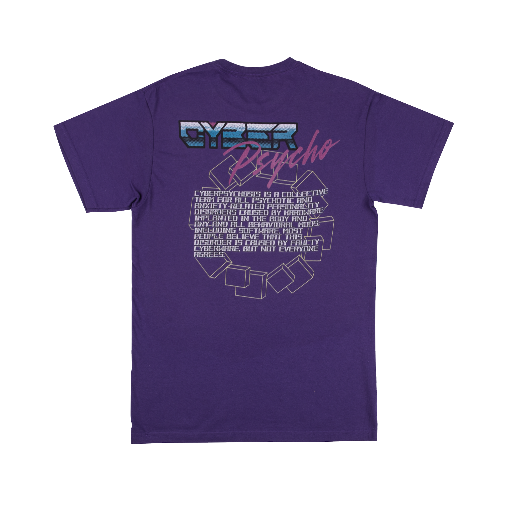 David Cyber Psycho Purple Tee