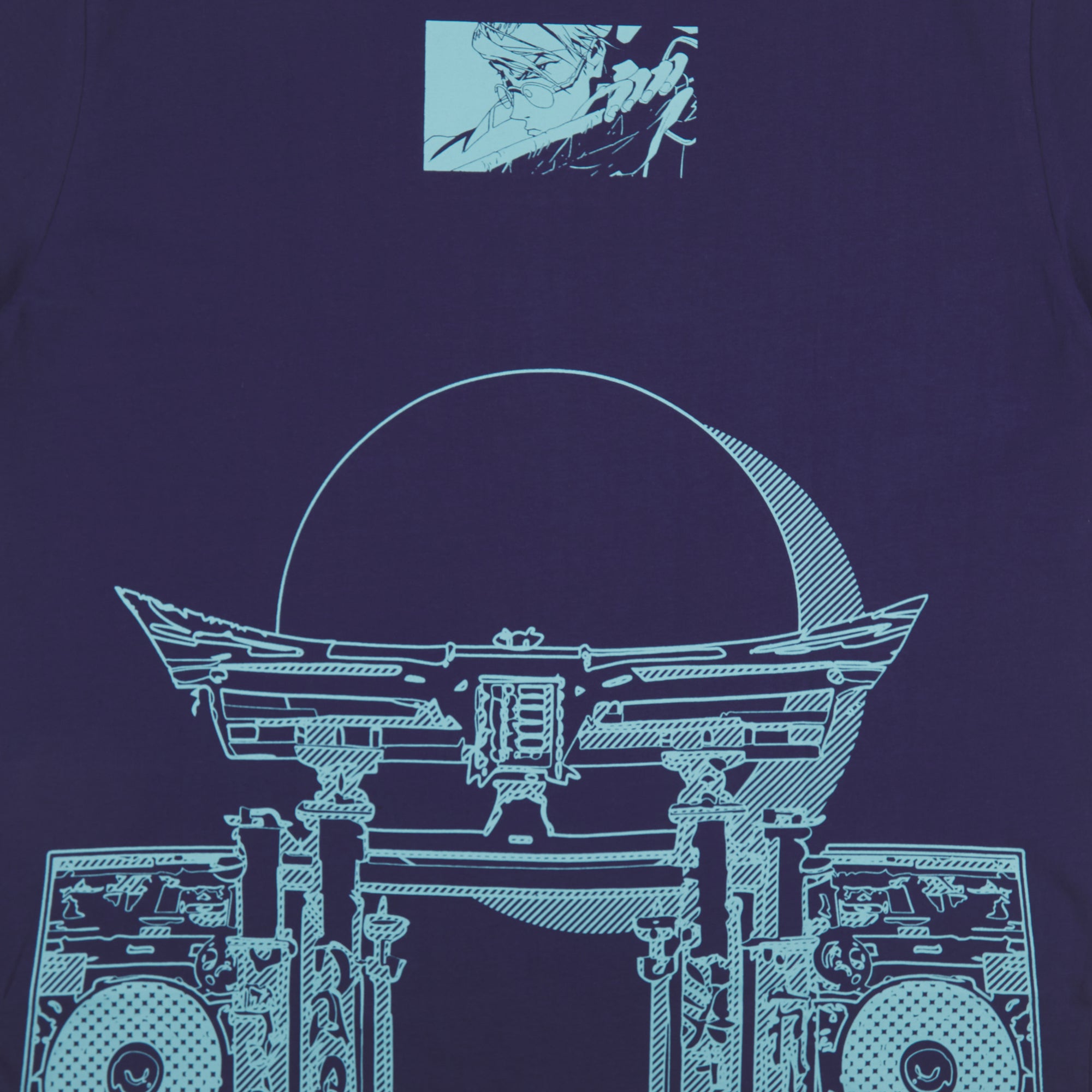 Boombox Checkpoint Blue Tee