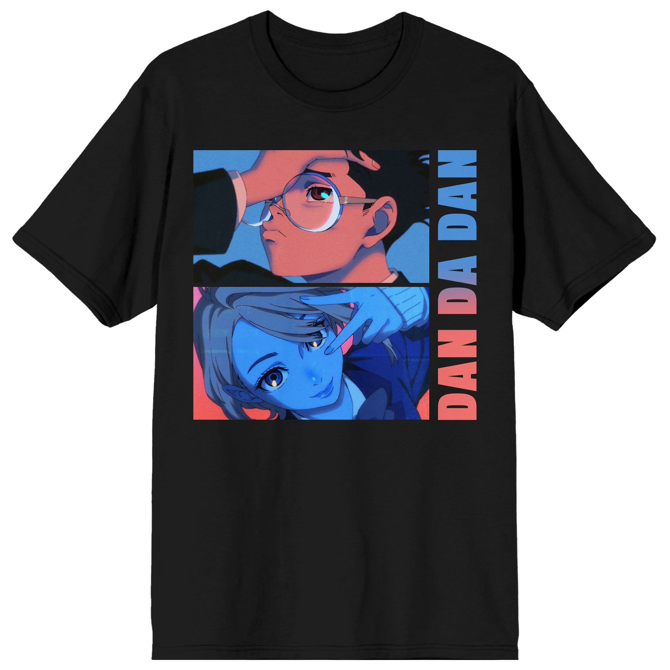 Dan Da Dan Characters Black Tee