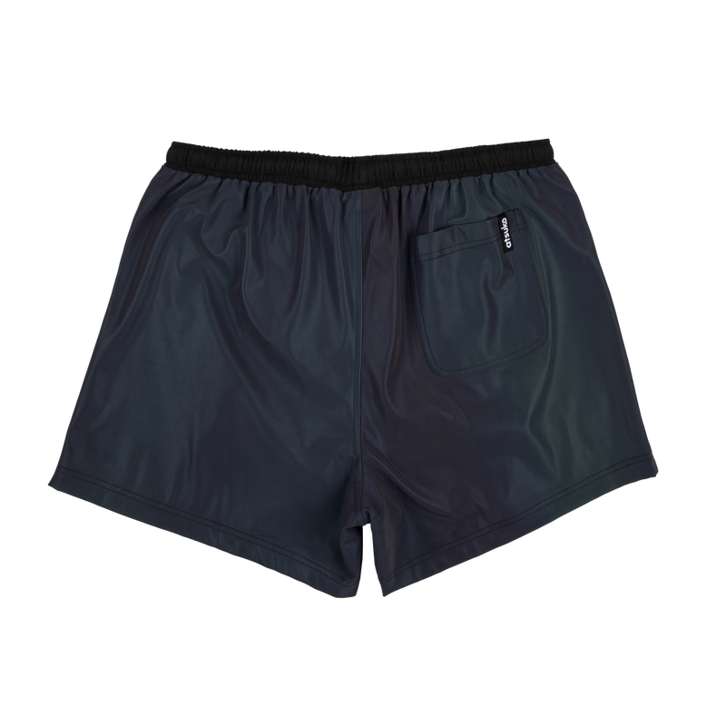 Eva Unit-01 Iridescent Reflective Black Shorts