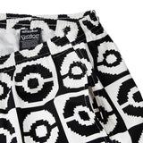 Poké Ball Allover Black & White Shorts