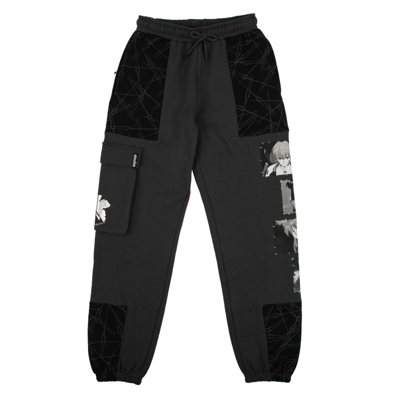 Evangelion Black Cargo Sweatpants
