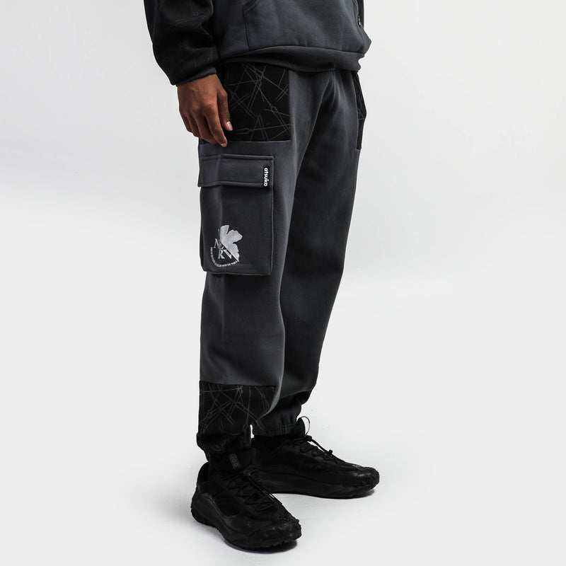 Evangelion Black Cargo Sweatpants
