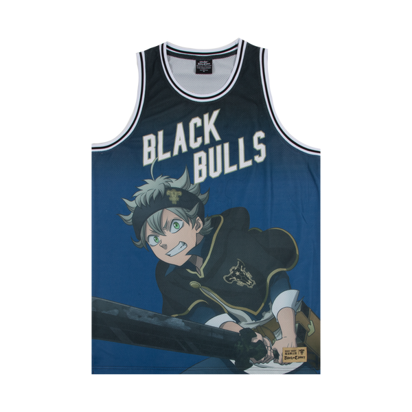 Black Bulls Black Clover Basketball Jersey - Anime Ape