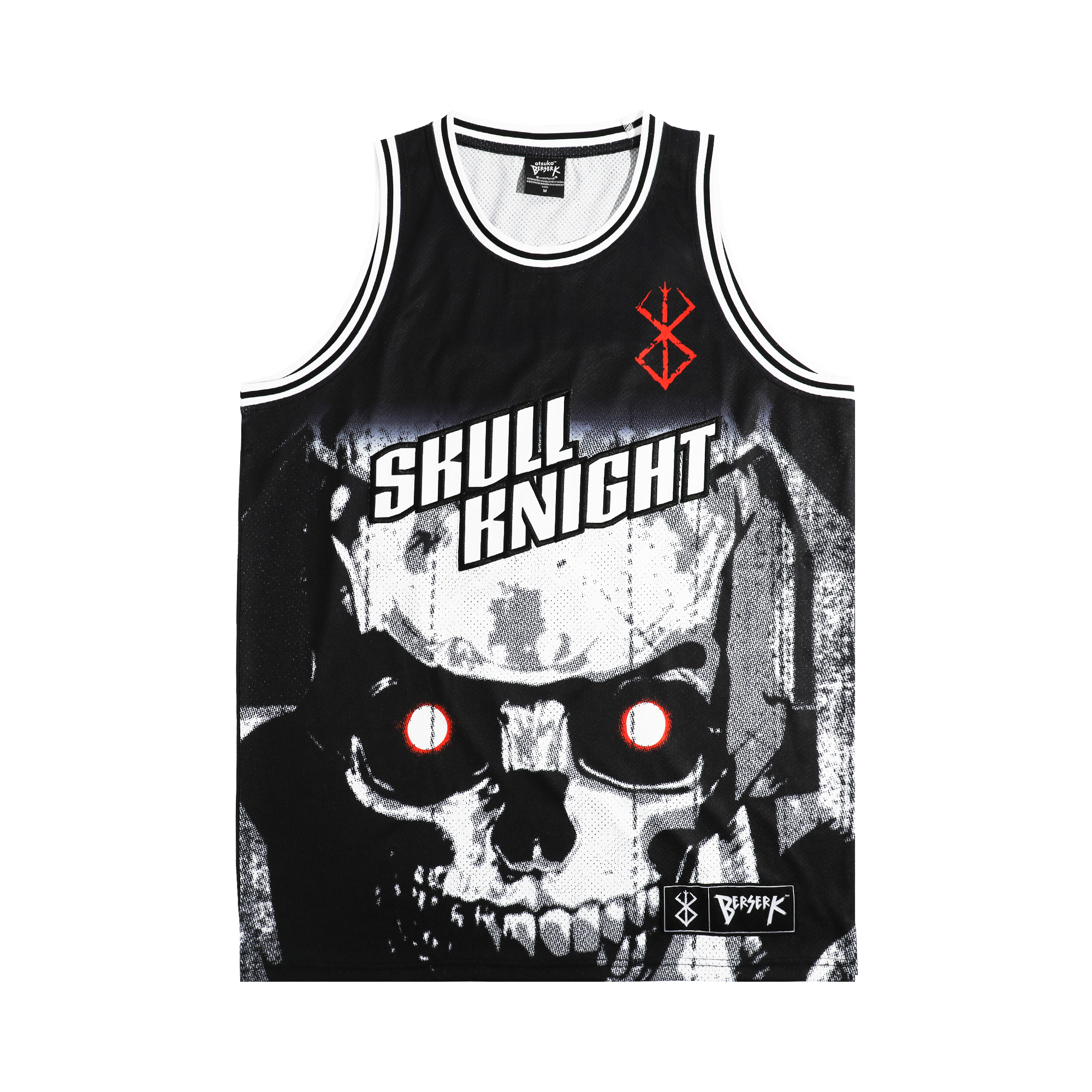 Skull Knight Basketball Black Jersey