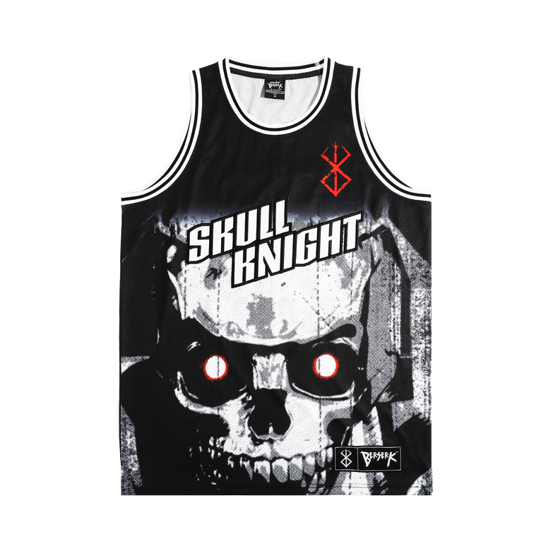 Skull Knight Basketball Black Jersey