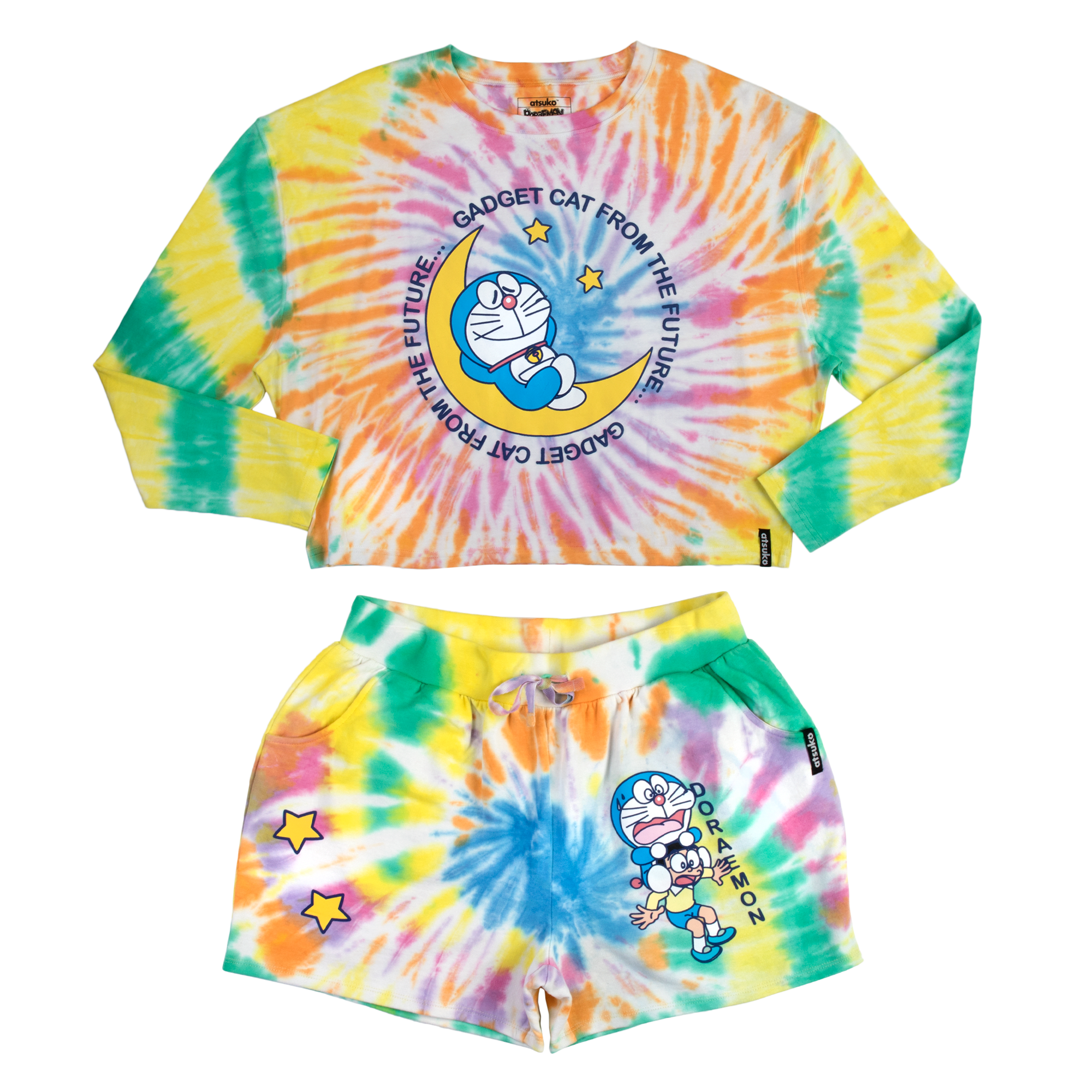 Gadget Cat From The Future Tie Dye Lounge Set