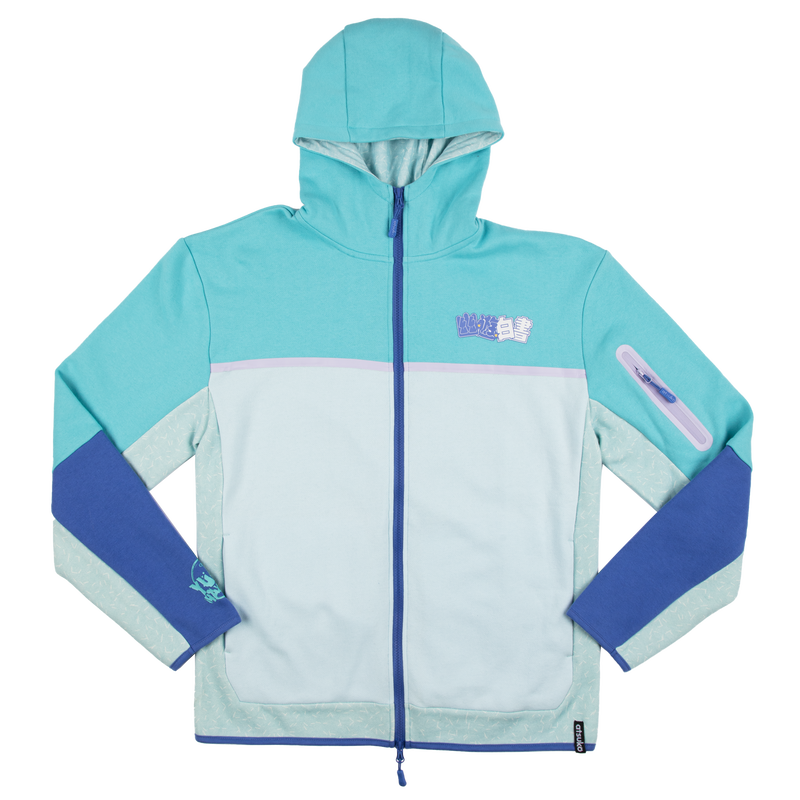 Yusuke Urameshi Contrast Zip Hoodie