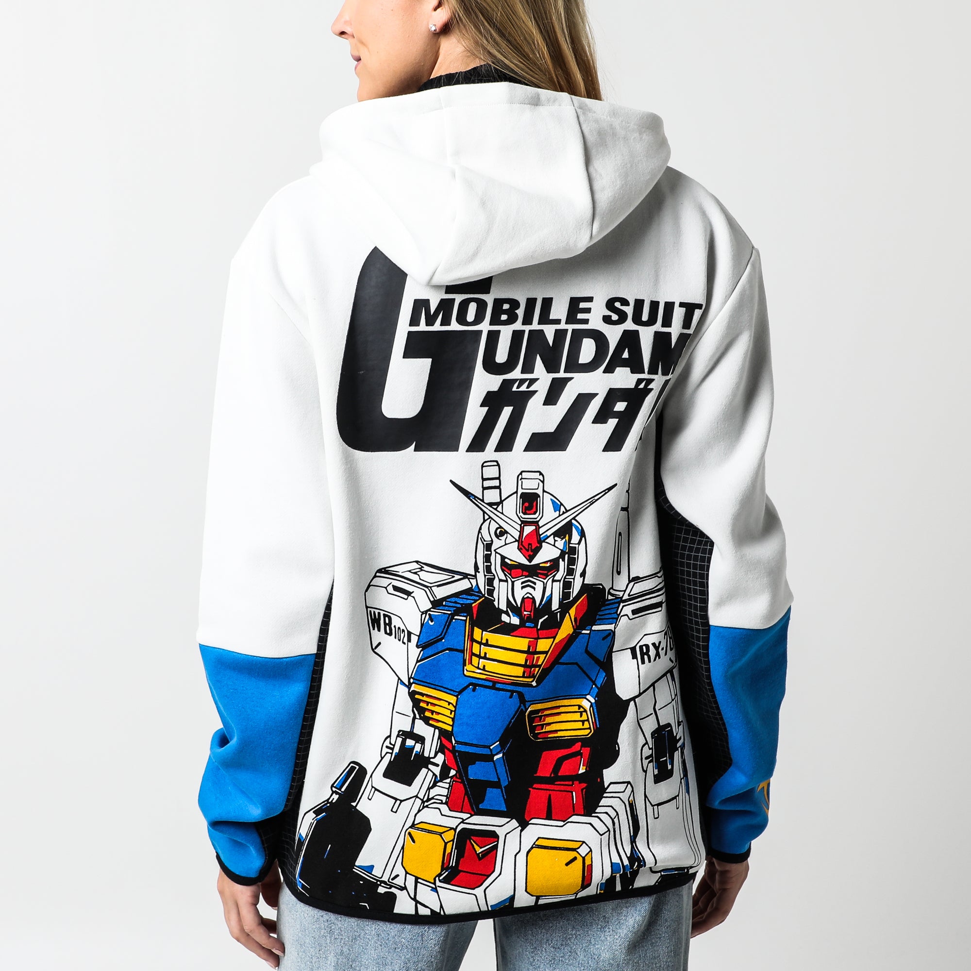 RX-78-2 Contrast Zip Hoodie