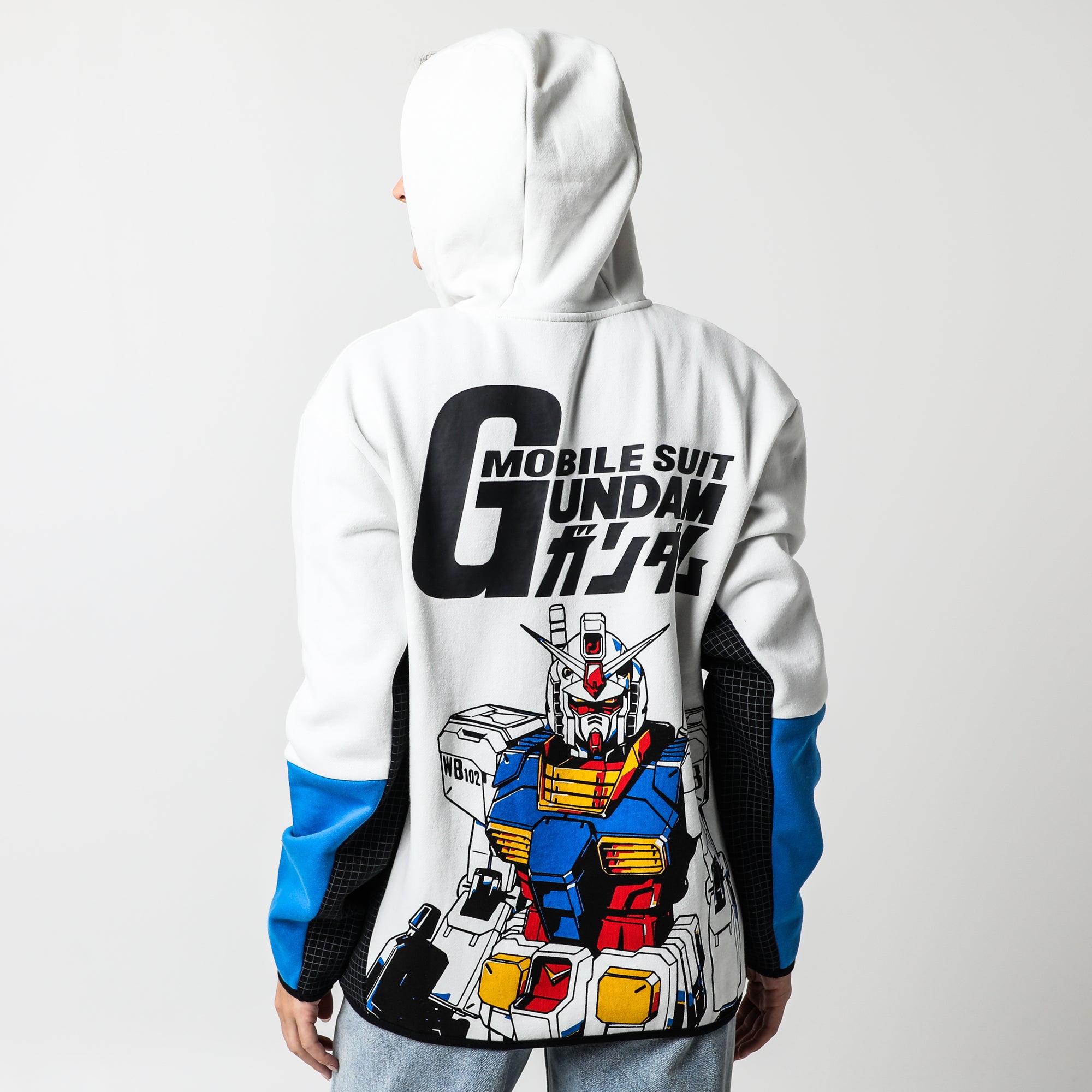 RX-78-2 Contrast Zip Hoodie