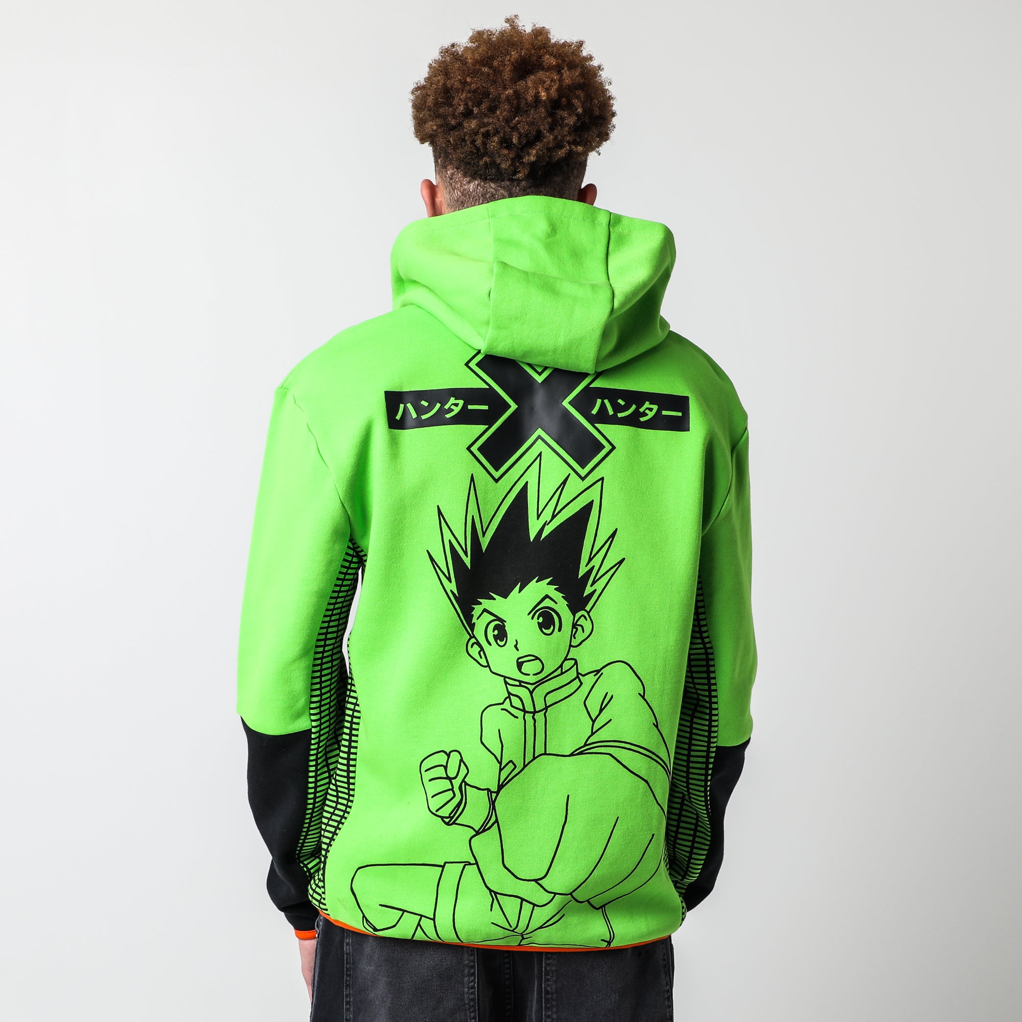 Gon Freecss Contrast Zip Hoodie