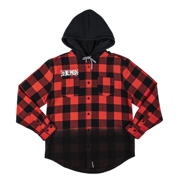 Straw Hat Crew Hooded Flannel