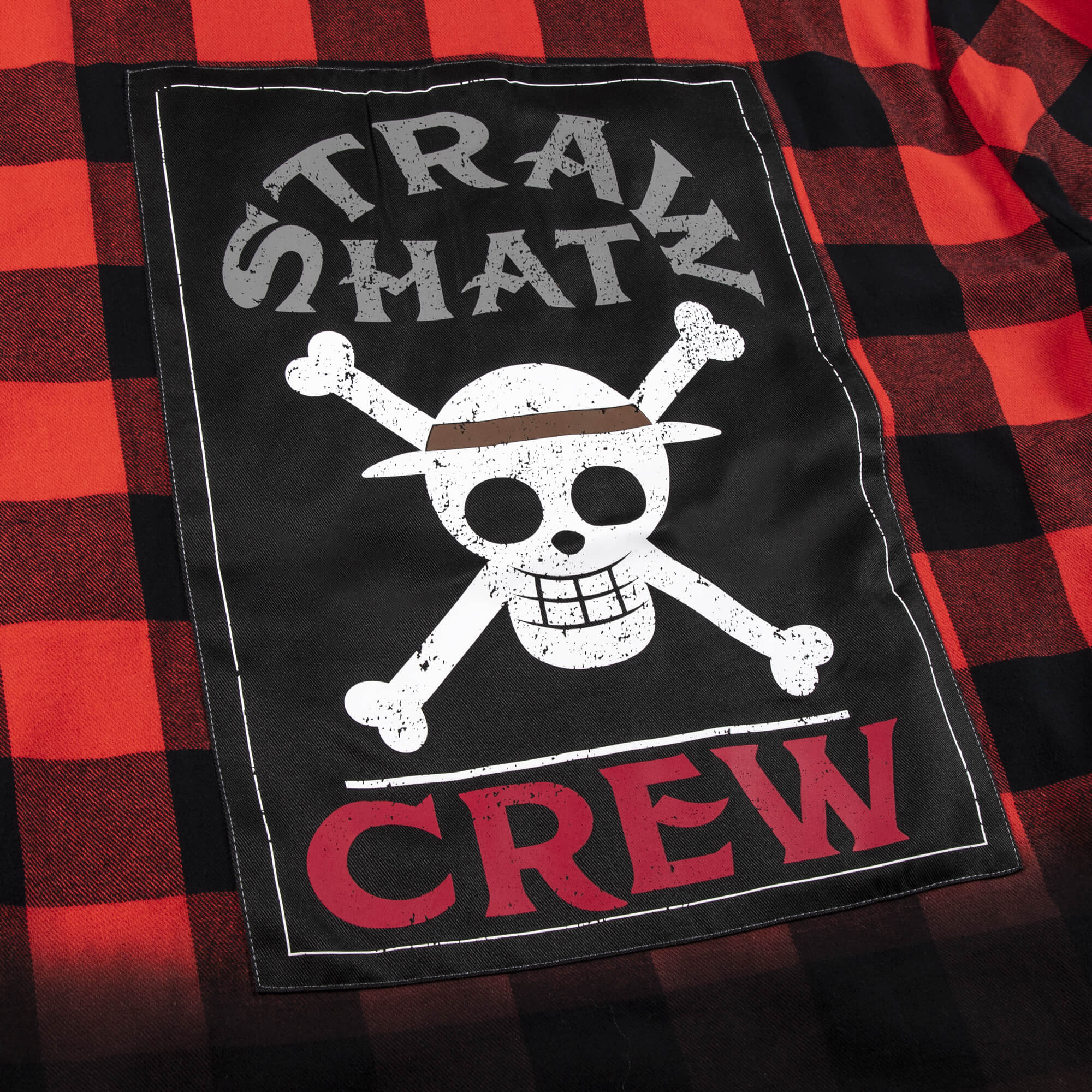 Straw Hat Crew Dip Dye Hooded Flannel