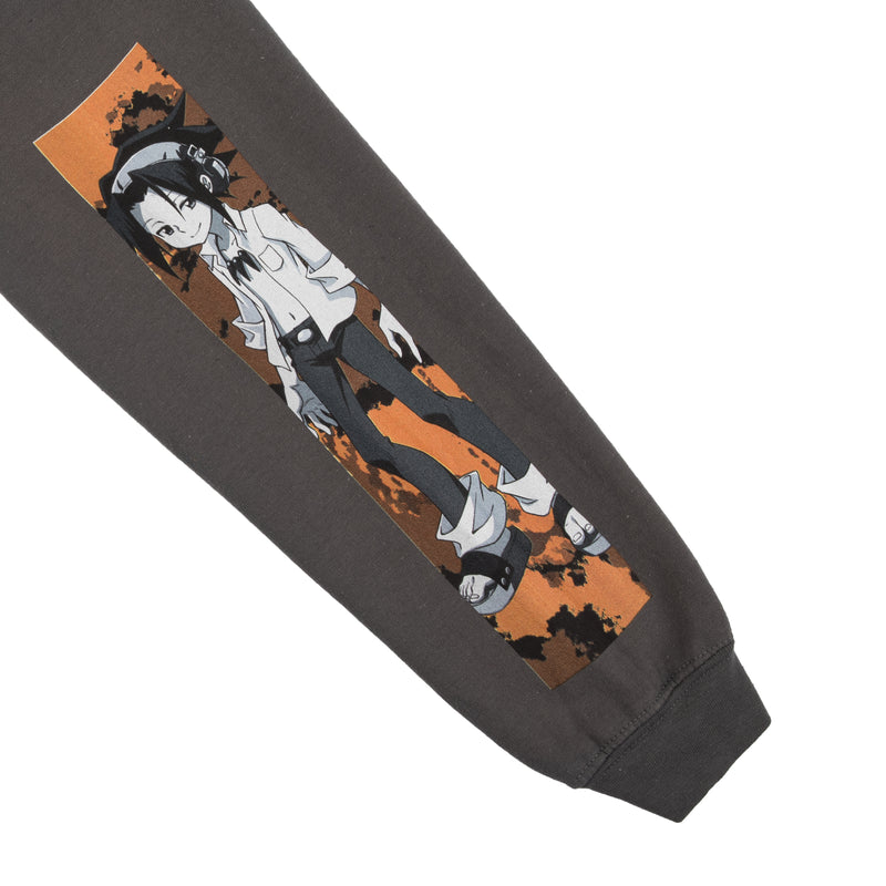 Yoh and Amidamaru Charcoal Hoodie