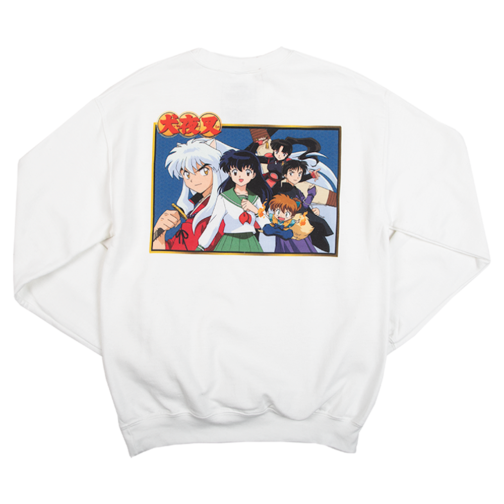 Team Inuyasha White Crew Neck Sweatshirt