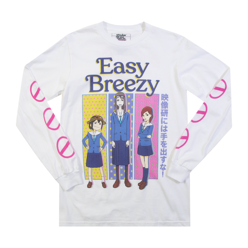 Motion Picture Club Easy Breezy White Long Sleeve