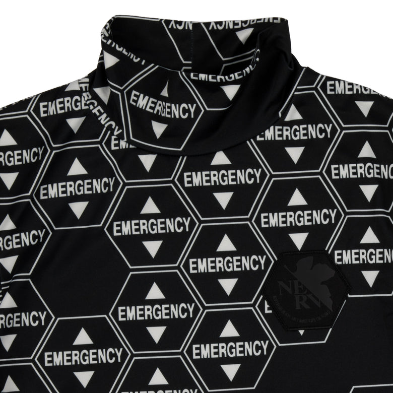 Evangelion NERV Emergency Mock Black Turtleneck | Official Apparel
