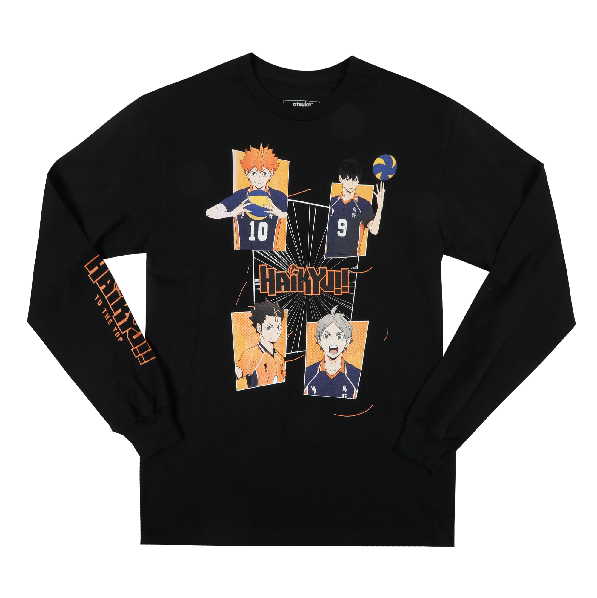 Karasuno High Team Black Long Sleeve