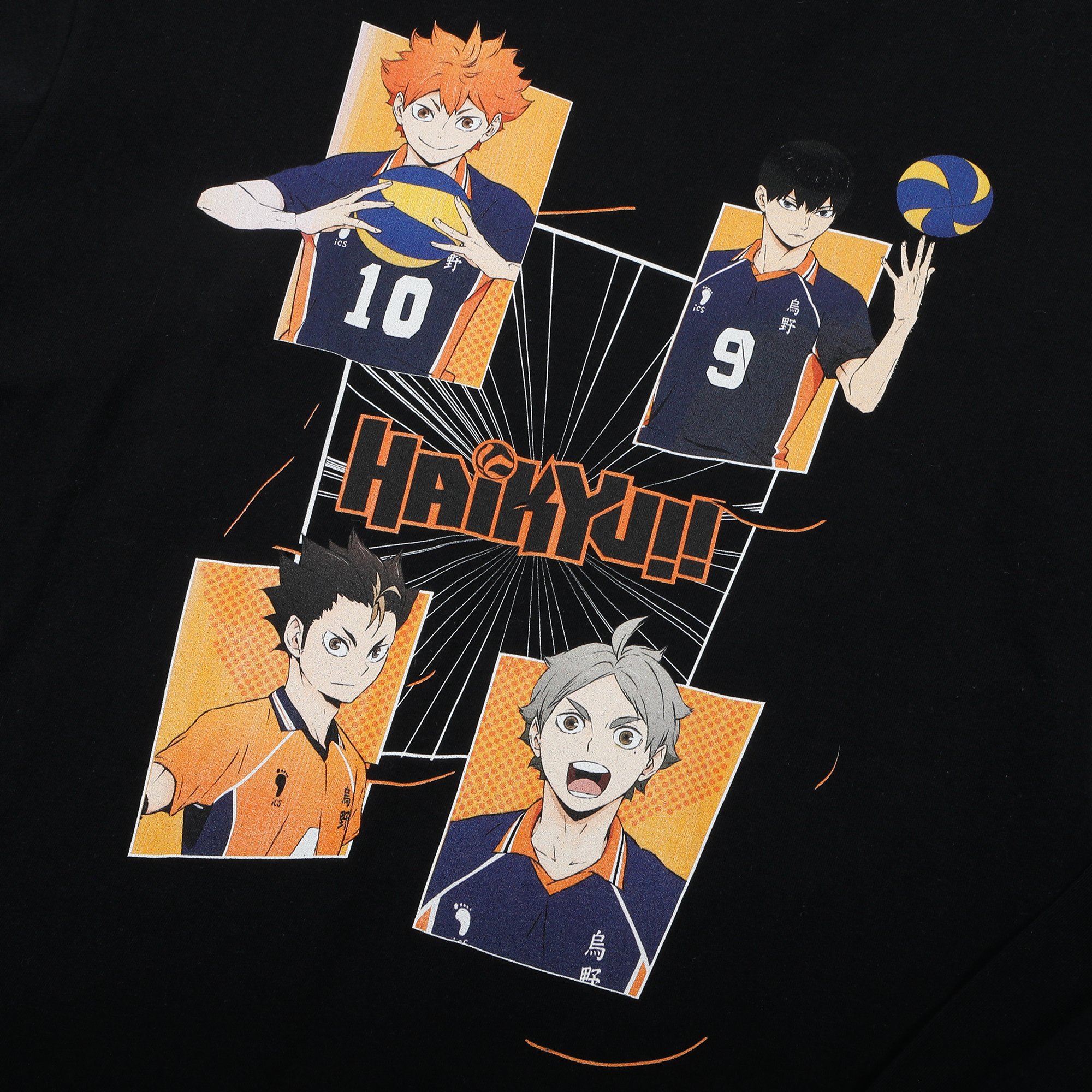 Karasuno High Team Black Long Sleeve