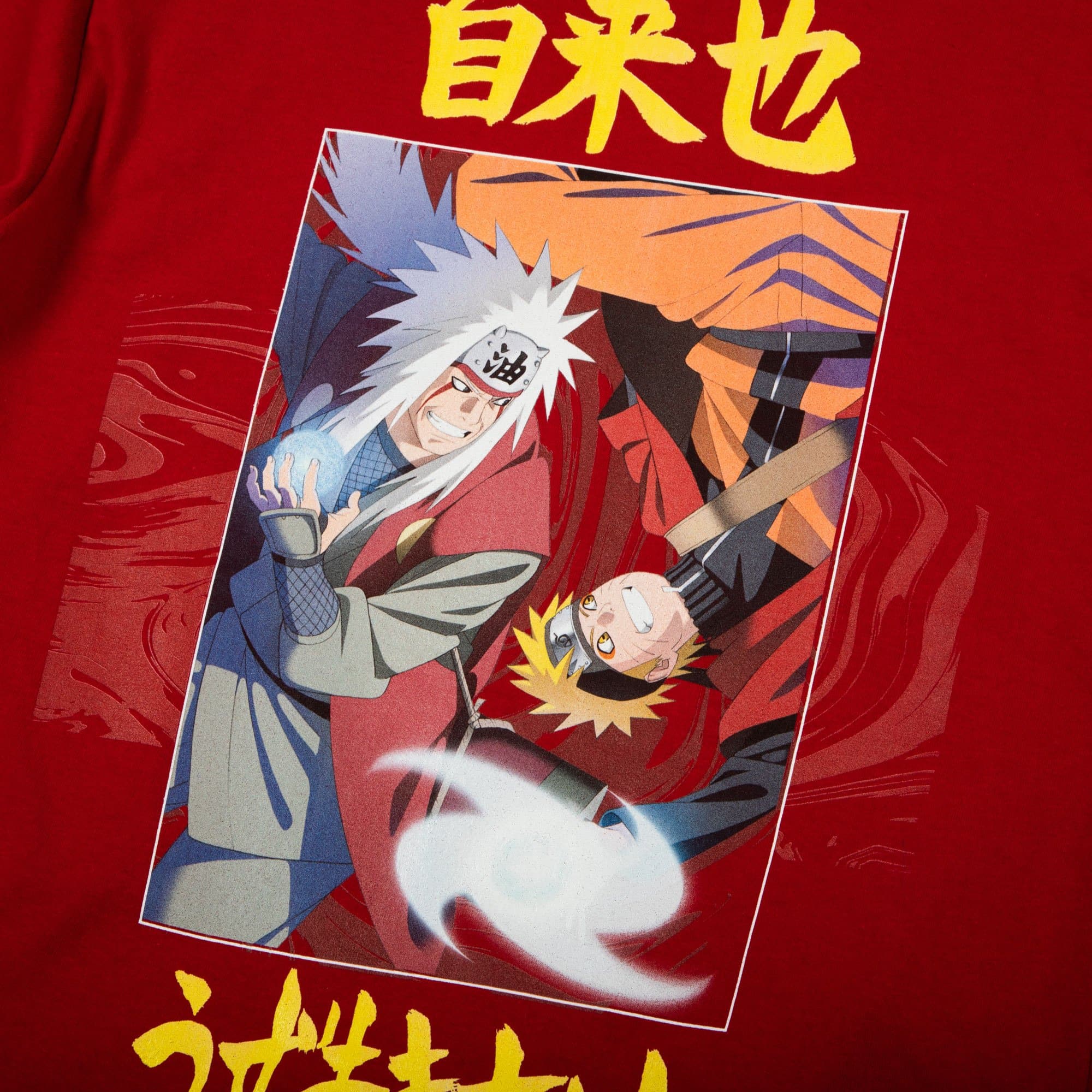 Jiraiya and Naruto Red Long Sleeve