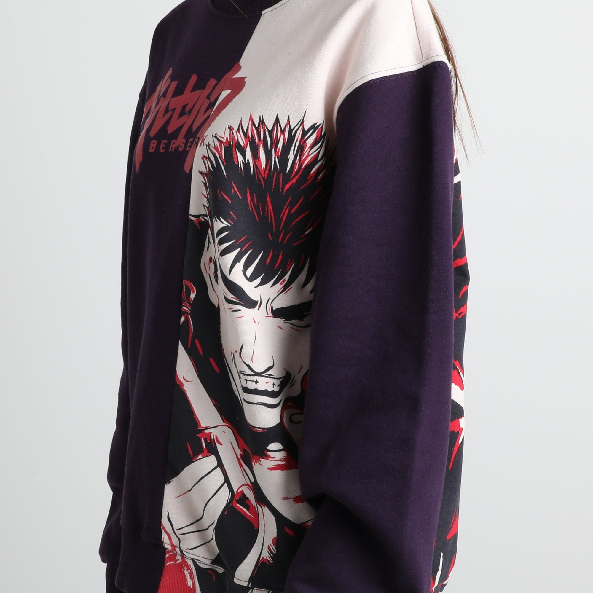 Berserk Guts Embroidered Crewneck hot Size L