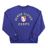 Demon Slayer Corps Blue Crew Neck Sweatshirt