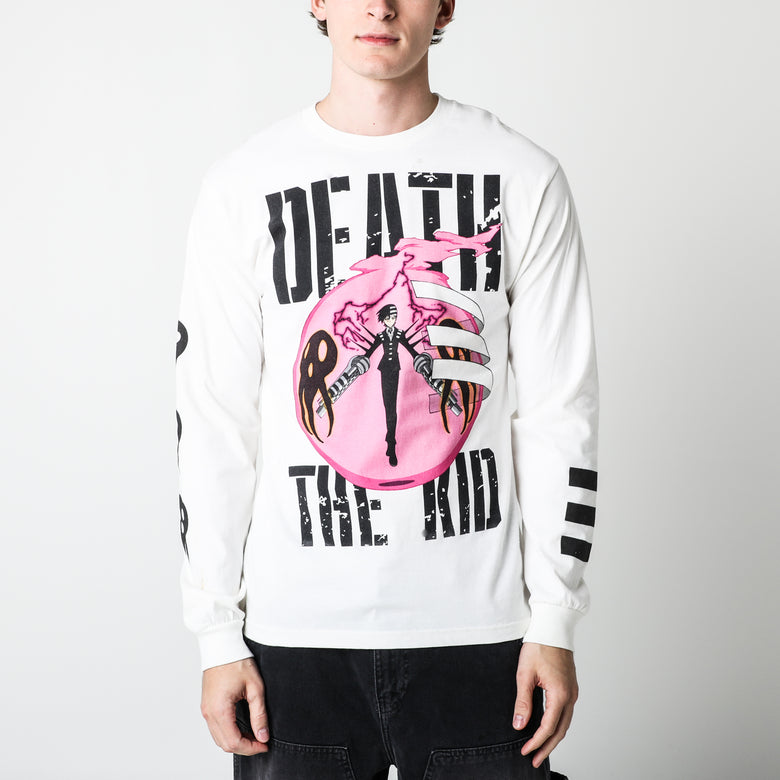 Death The Kid Empowered White Long Sleeve Official Apparel Accessories | Atsuko - Soul Eater |