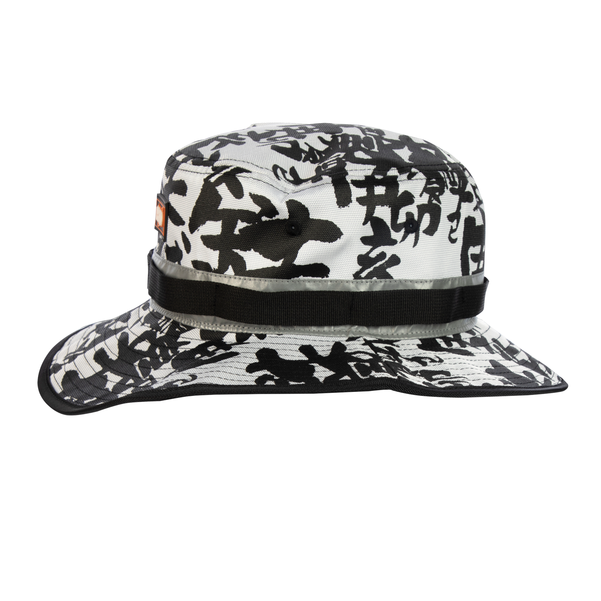 Naruto Allover Black & White Print Boonie Hat