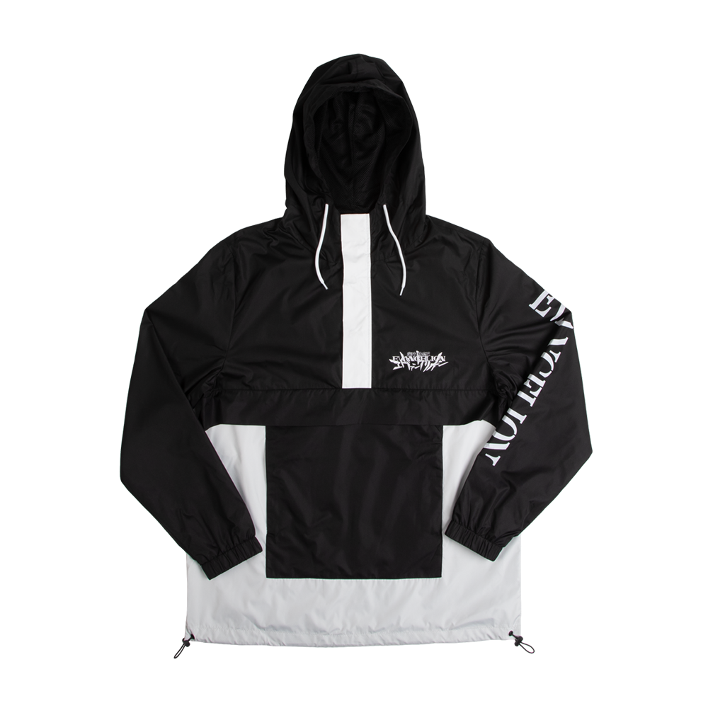 Evangelion Eva Unit-01 Black And White Anorak | Official Apparel ...