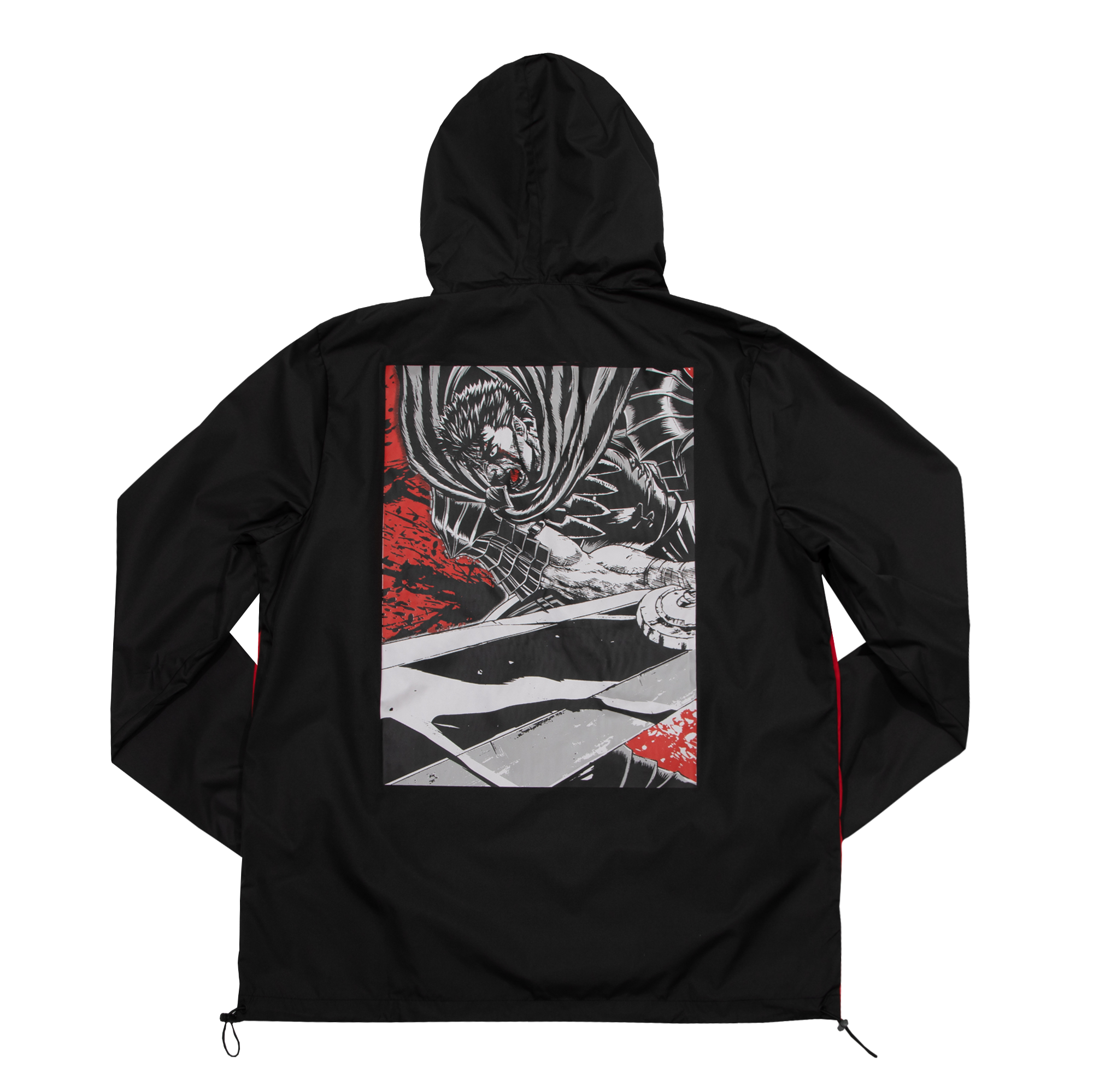 Guts Rage Black and Red Anorak